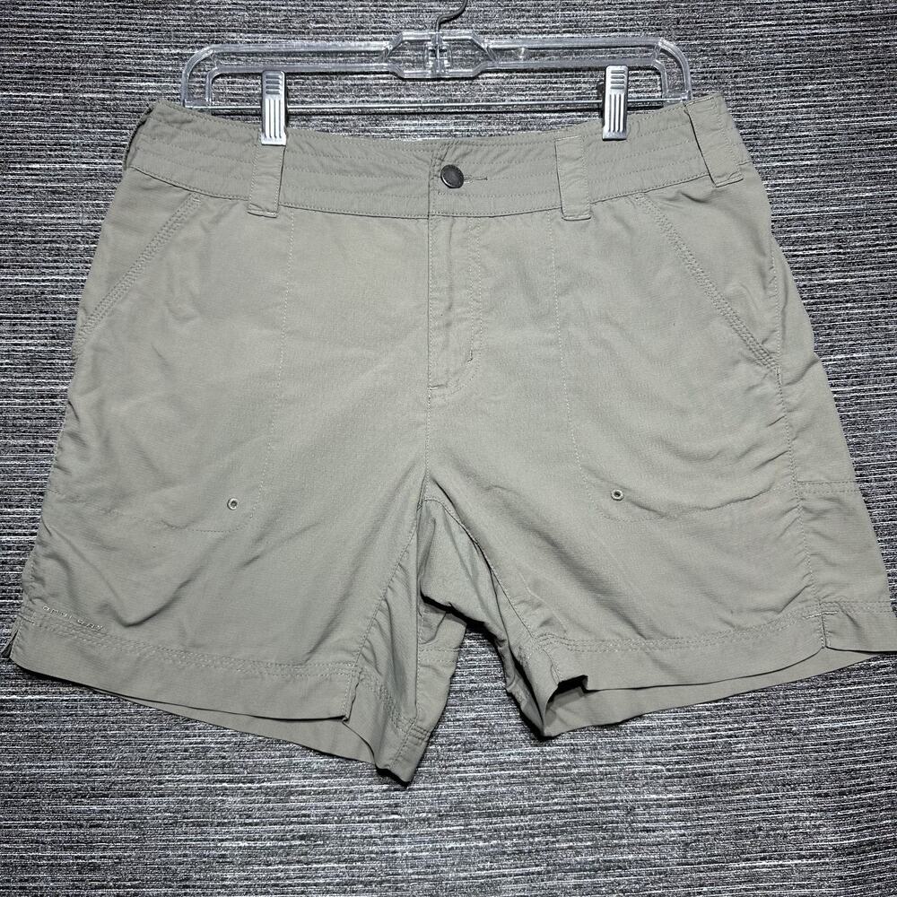 Columbia Shorts Women's Size 10 Khaki Green Titanium Packable Omni Dry Hiking